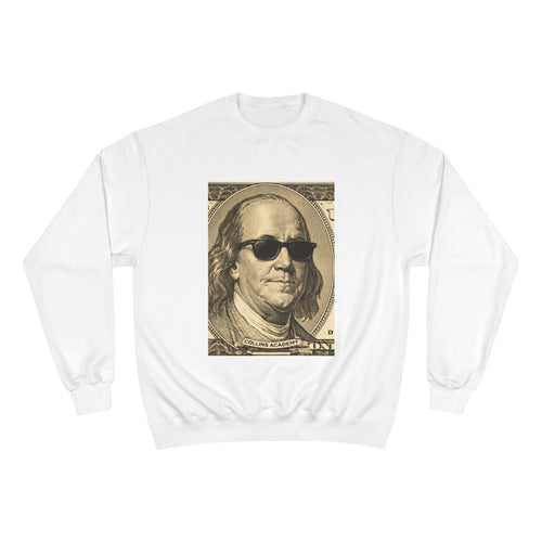 Champion Collaboration x Benjamin Franklin Money Crewneck